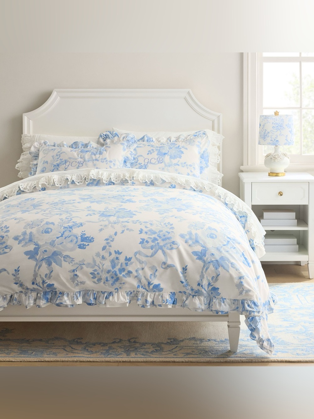 PotteryBarn Teen LoveShackFancy LoveShackFancy Garden Damask Organic Sheet Set